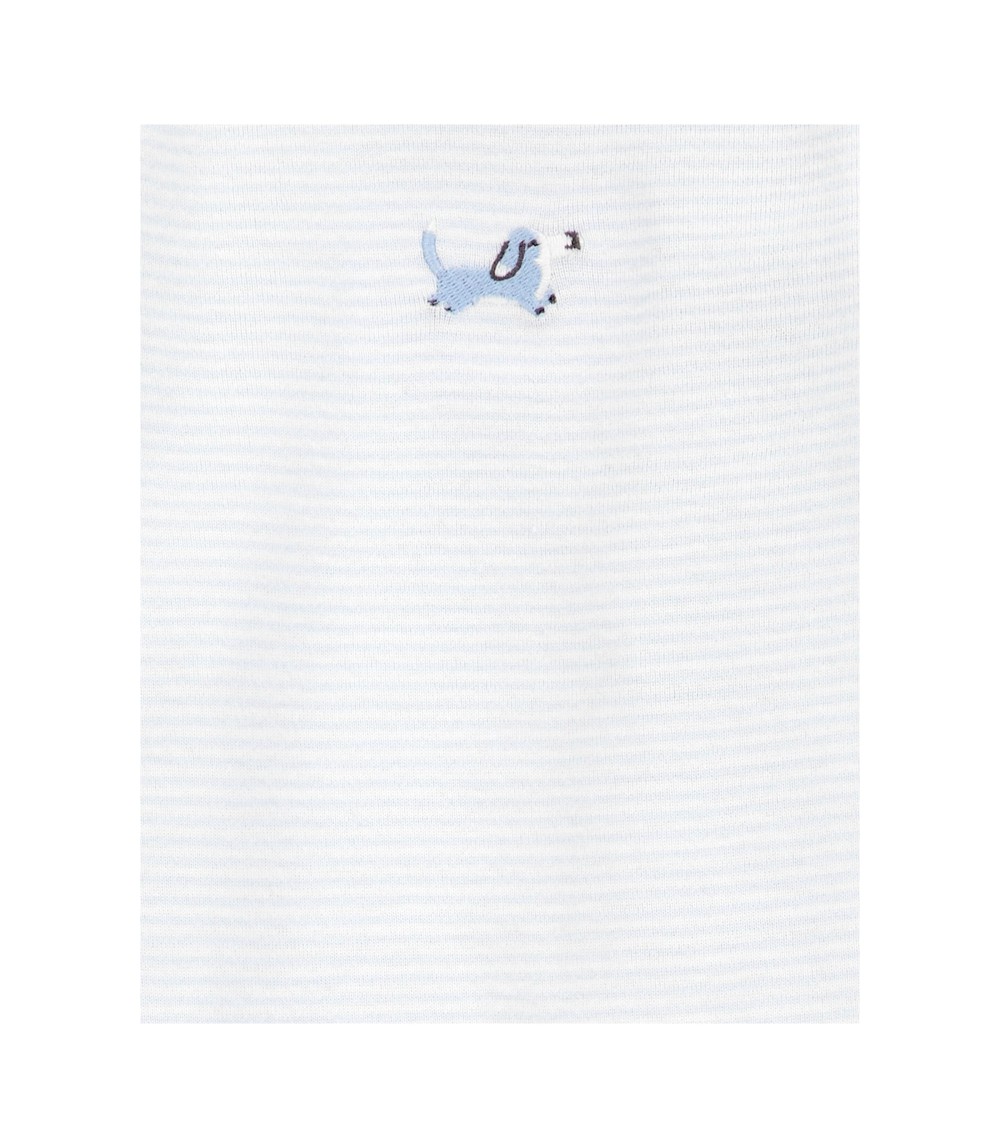 3-tlg. Set Schlafoverall mit Fuß, Body langarm und Jogginghose Ringel