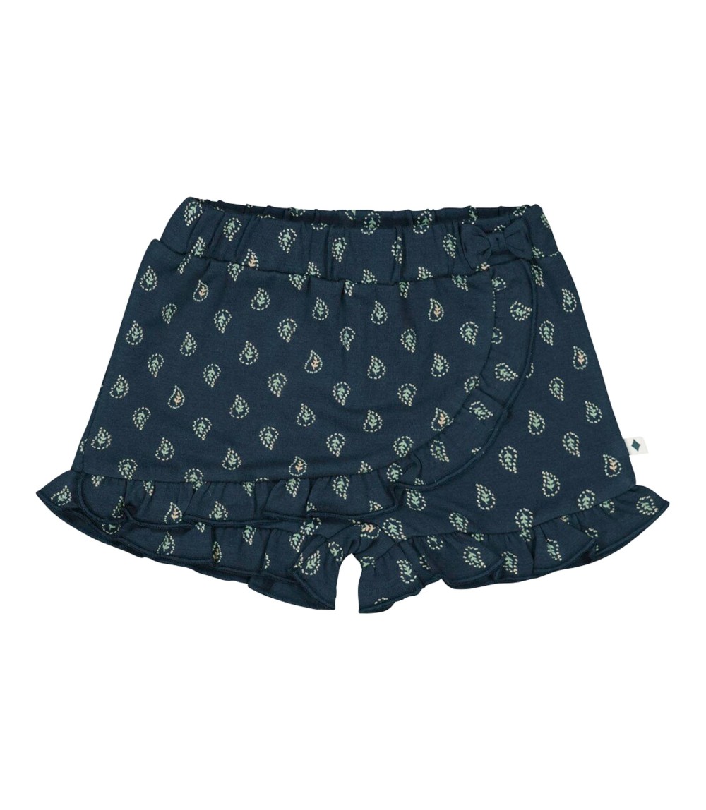 Krepp-Hosenrock Paisley Volant