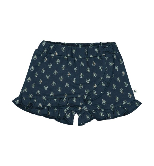 Krepp-Hosenrock Paisley Volant