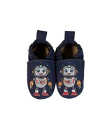 Kinderschuhe RecyStep Roboter Herz blau