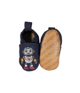 Kinderschuhe RecyStep Roboter Herz blau