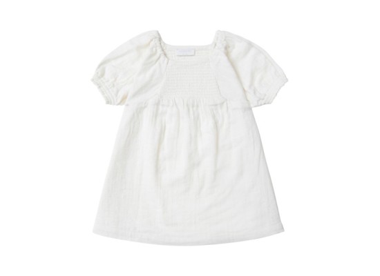 Kleid kurzarm Leinenoptik