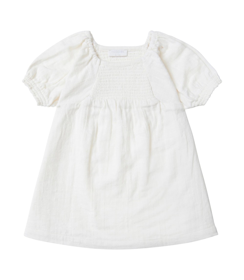 Kleid kurzarm Leinenoptik