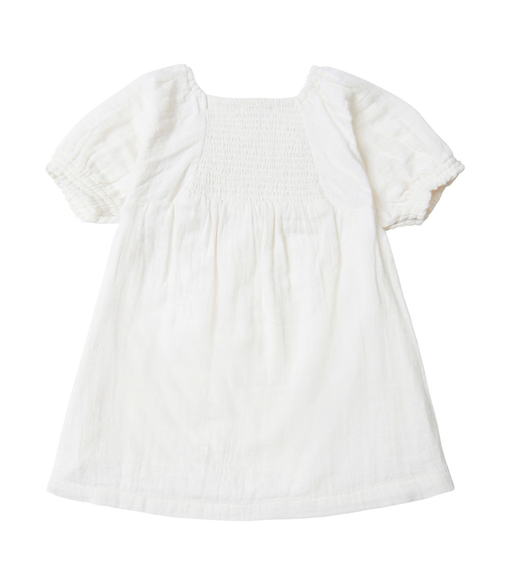 Kleid kurzarm Leinenoptik