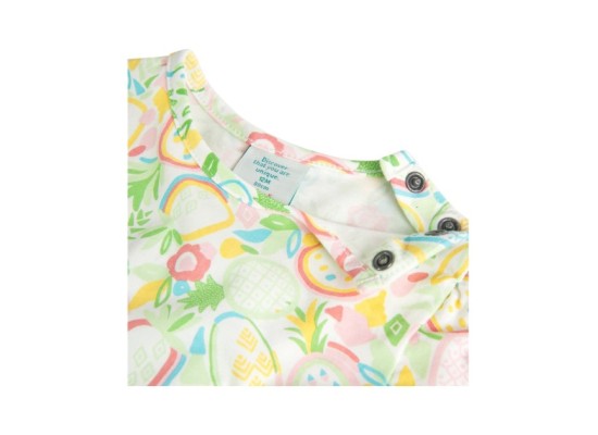 Kleid kurzarm Ananas