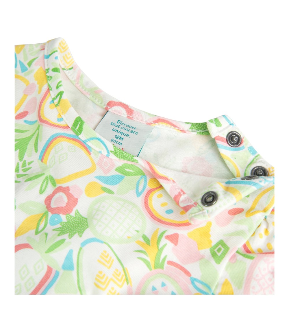 Kleid kurzarm Ananas