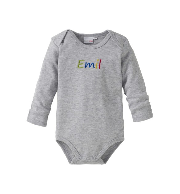 Body langarm personalisiert mit Namen