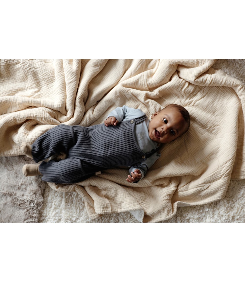 Stricklatzhose mit Taschen