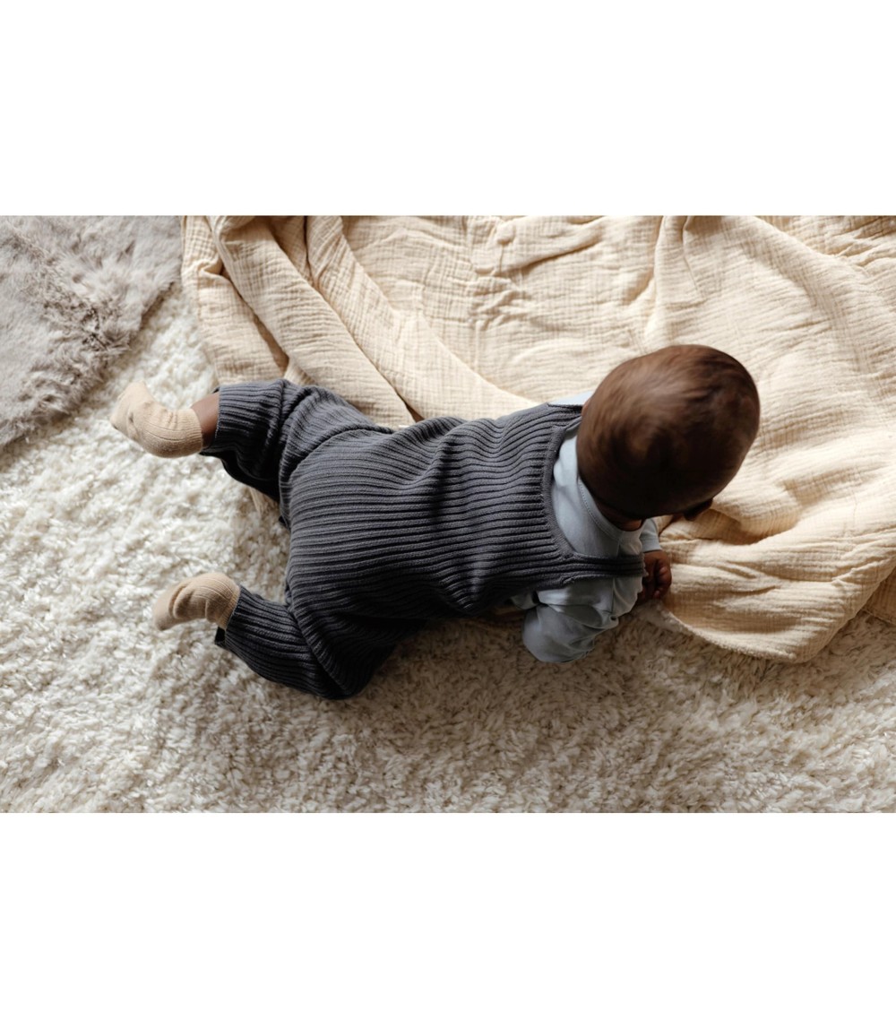 Stricklatzhose mit Taschen