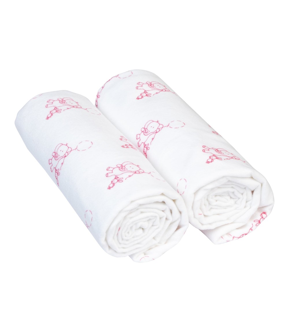 2er-Pack Moltontücher 80x80 cm