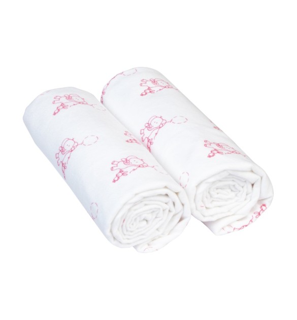 2er-Pack Moltontücher 80x80 cm