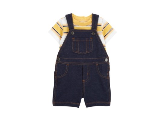 2-tlg. Set T-Shirt und Latzhose kurz