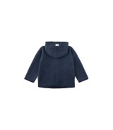 Wollfleece-Jacke mit Kapuze