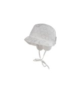 Schirmmütze mit Lochstickerei-Blumen