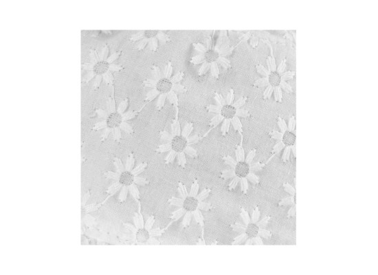 Schirmmütze mit Lochstickerei-Blumen