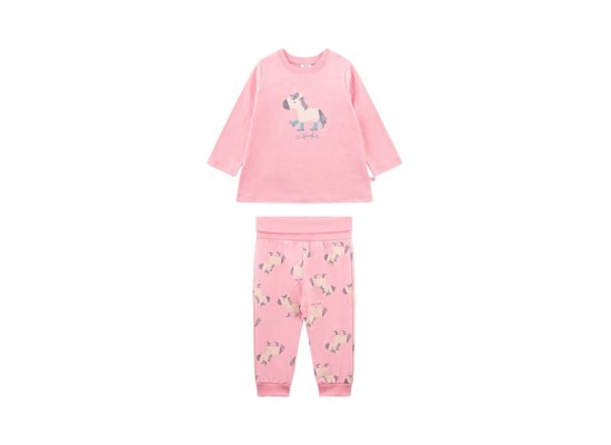 Schlafanzug lang Pferde