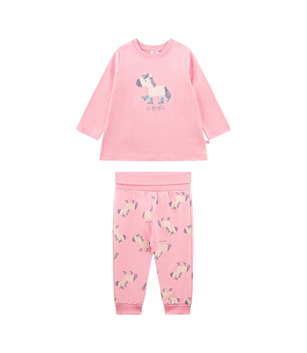 Schlafanzug lang Pferde