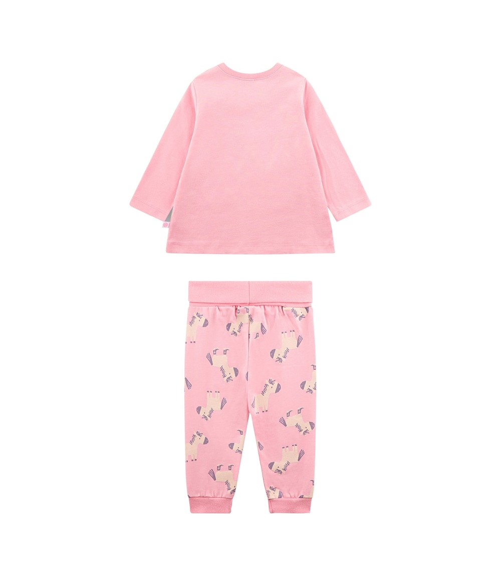 Schlafanzug lang Pferde