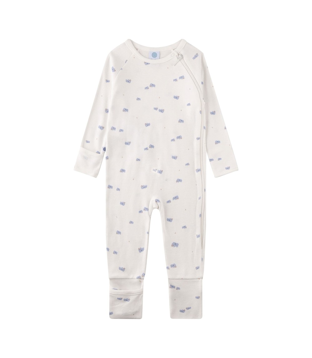 Schlafoverall mit Klappfuß Mammut
