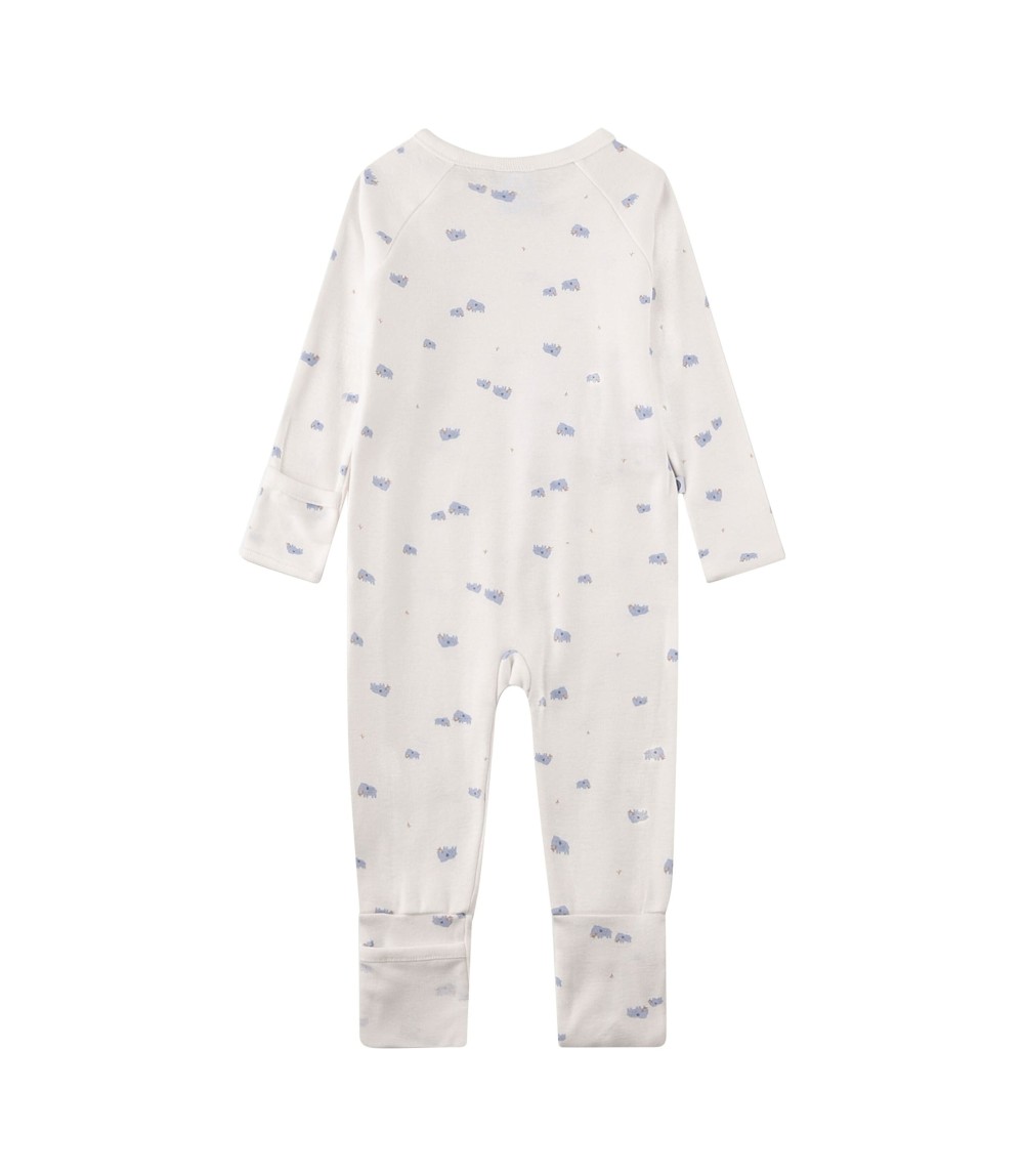 Schlafoverall mit Klappfuß Mammut