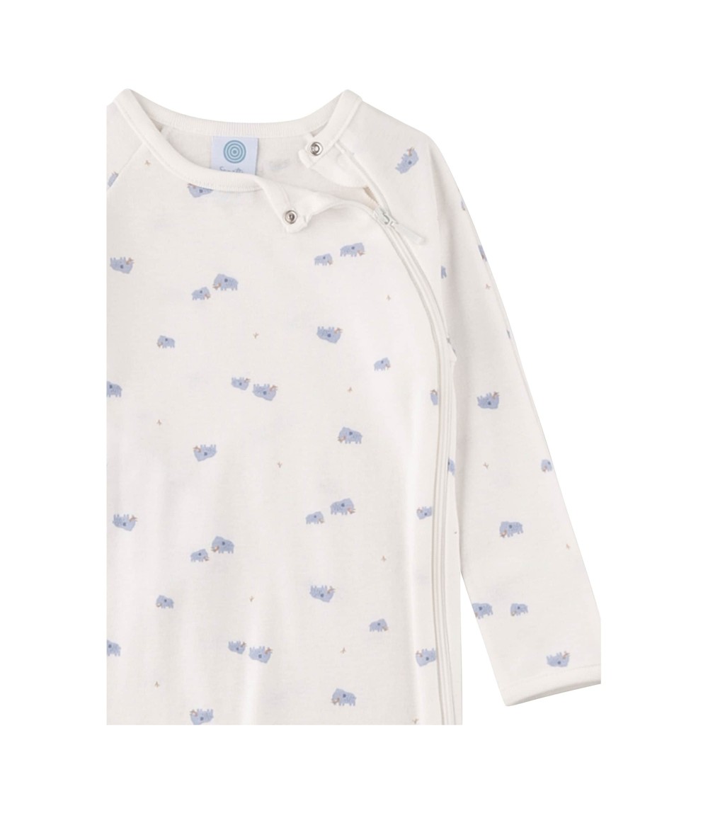 Schlafoverall mit Klappfuß Mammut