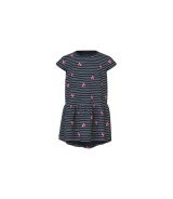 Kleid kurzarm Ringel Herzen