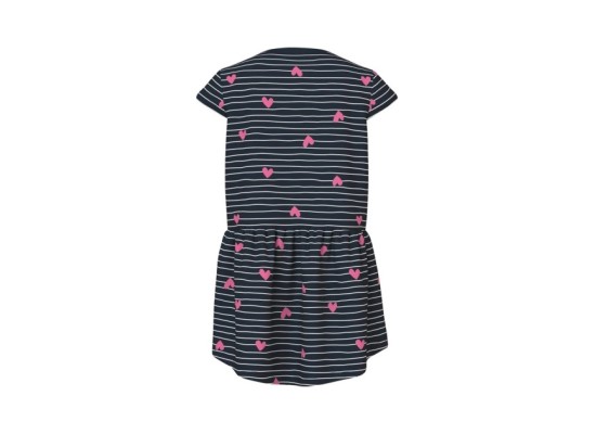 Kleid kurzarm Ringel Herzen