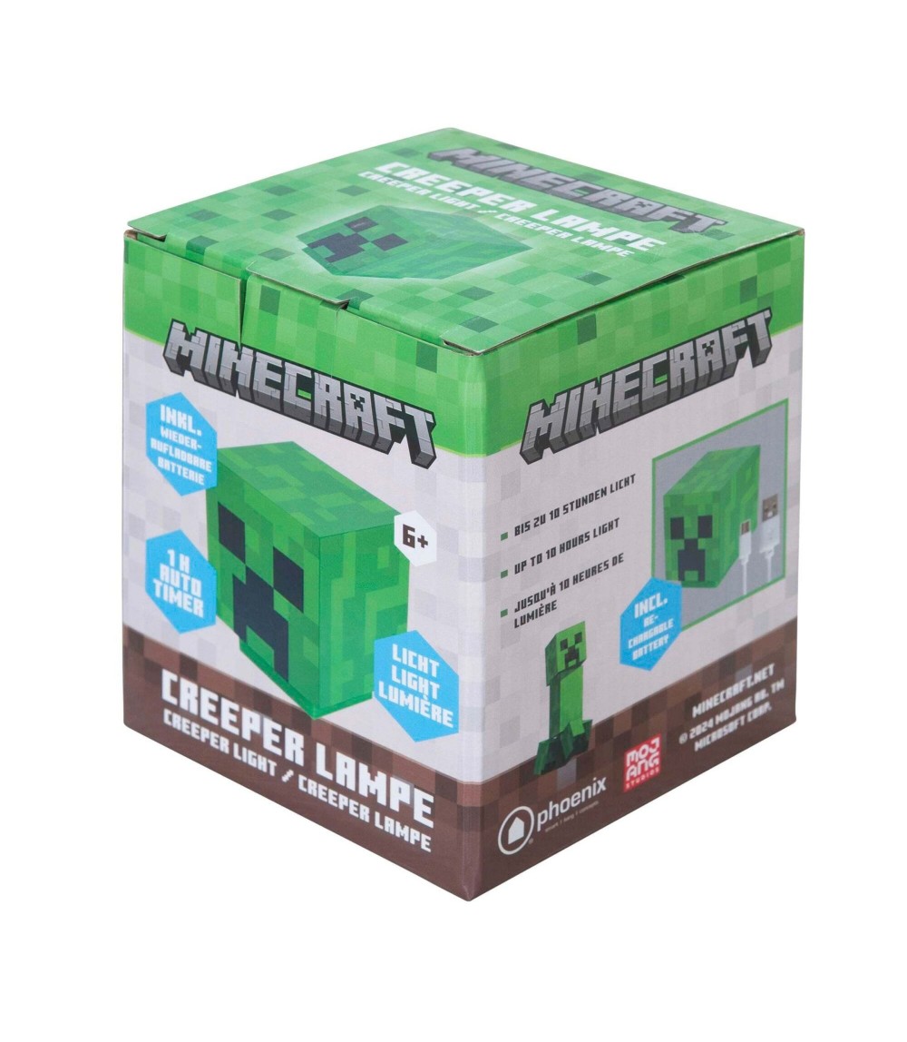 LED-Licht Creeper, aufladbarer Akku MINECRAFT