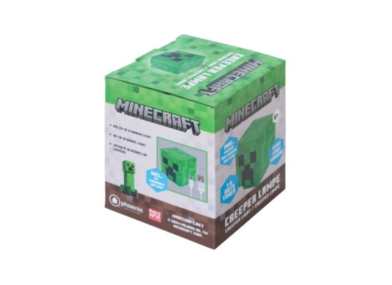 LED-Licht Creeper, aufladbarer Akku MINECRAFT