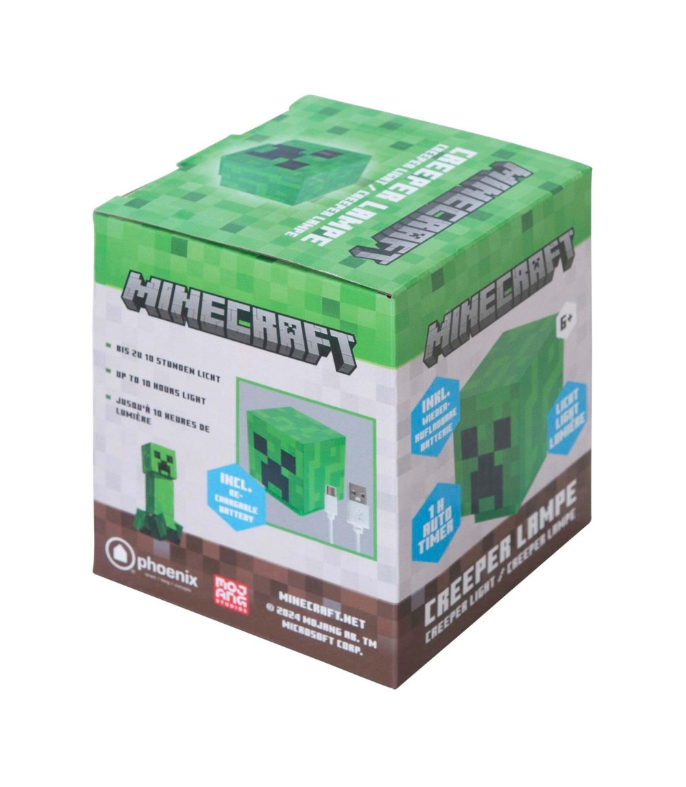 LED-Licht Creeper, aufladbarer Akku MINECRAFT