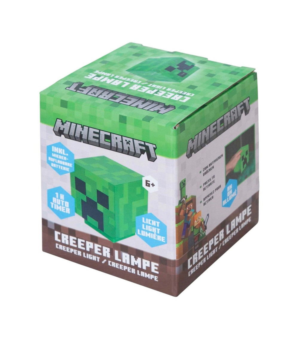 LED-Licht Creeper, aufladbarer Akku MINECRAFT