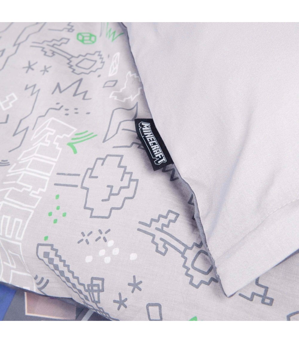 Wendebettwäsche mit Reißverschluss, aus Baumwolle MINECRAFT