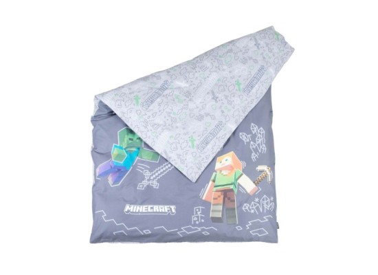 Wendebettwäsche mit Reißverschluss, aus Baumwolle MINECRAFT