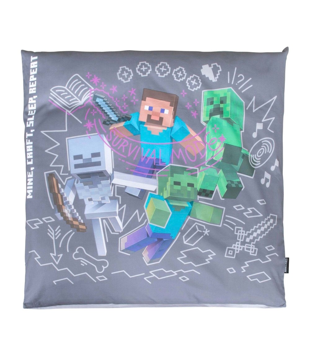 Wendebettwäsche mit Reißverschluss, aus Baumwolle MINECRAFT