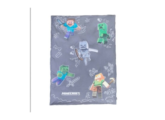 Wendebettwäsche mit Reißverschluss, aus Baumwolle MINECRAFT