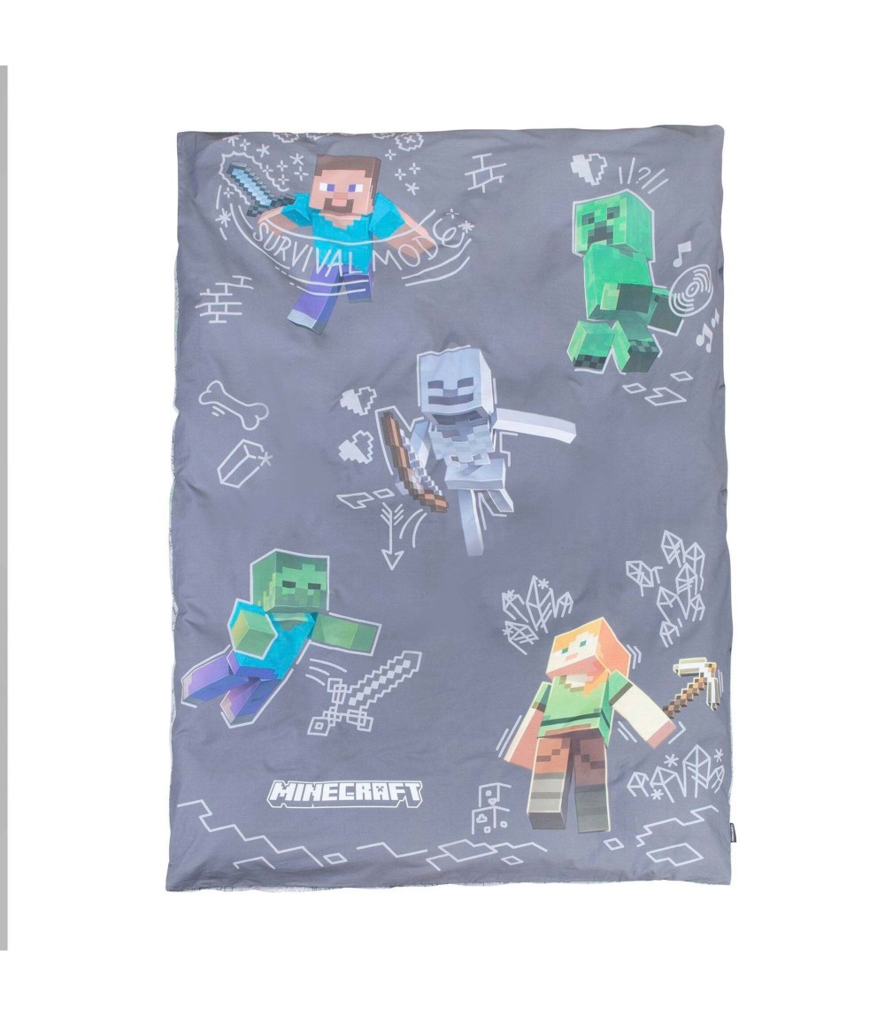 Wendebettwäsche mit Reißverschluss, aus Baumwolle MINECRAFT