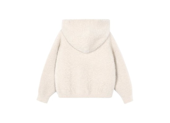 Strickjacke mit Kapuze und Taschen