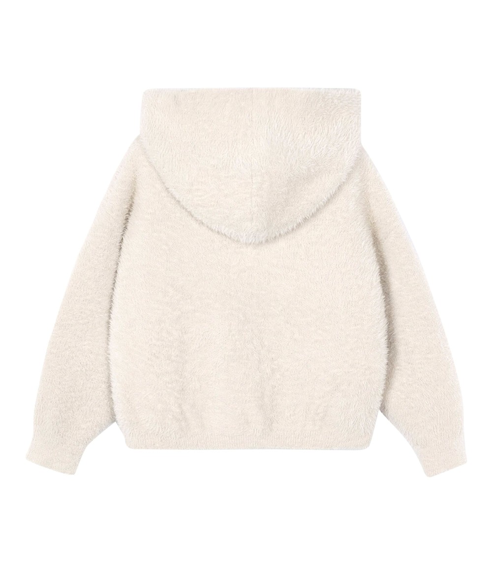 Strickjacke mit Kapuze und Taschen