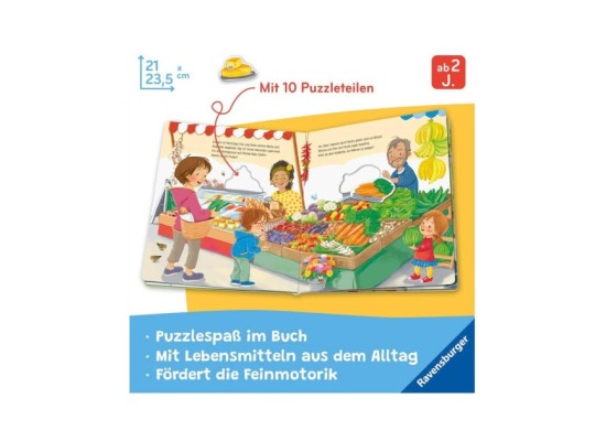 Mein großes Puzzle-Spielbuch Das essen wir heute