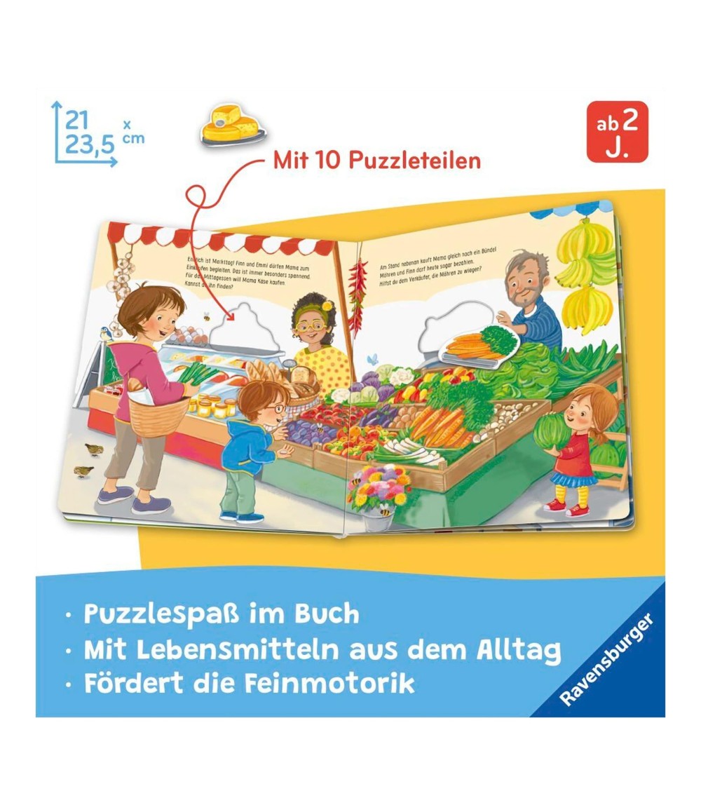 Mein großes Puzzle-Spielbuch Das essen wir heute