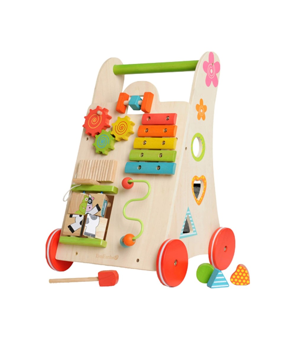 Lauflernwagen Spielzeug 2-in-1 aus Holz