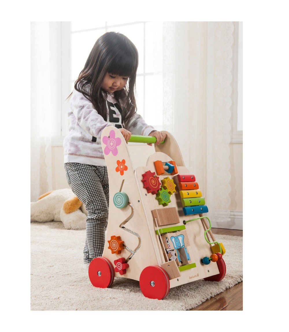 Lauflernwagen Spielzeug 2-in-1 aus Holz