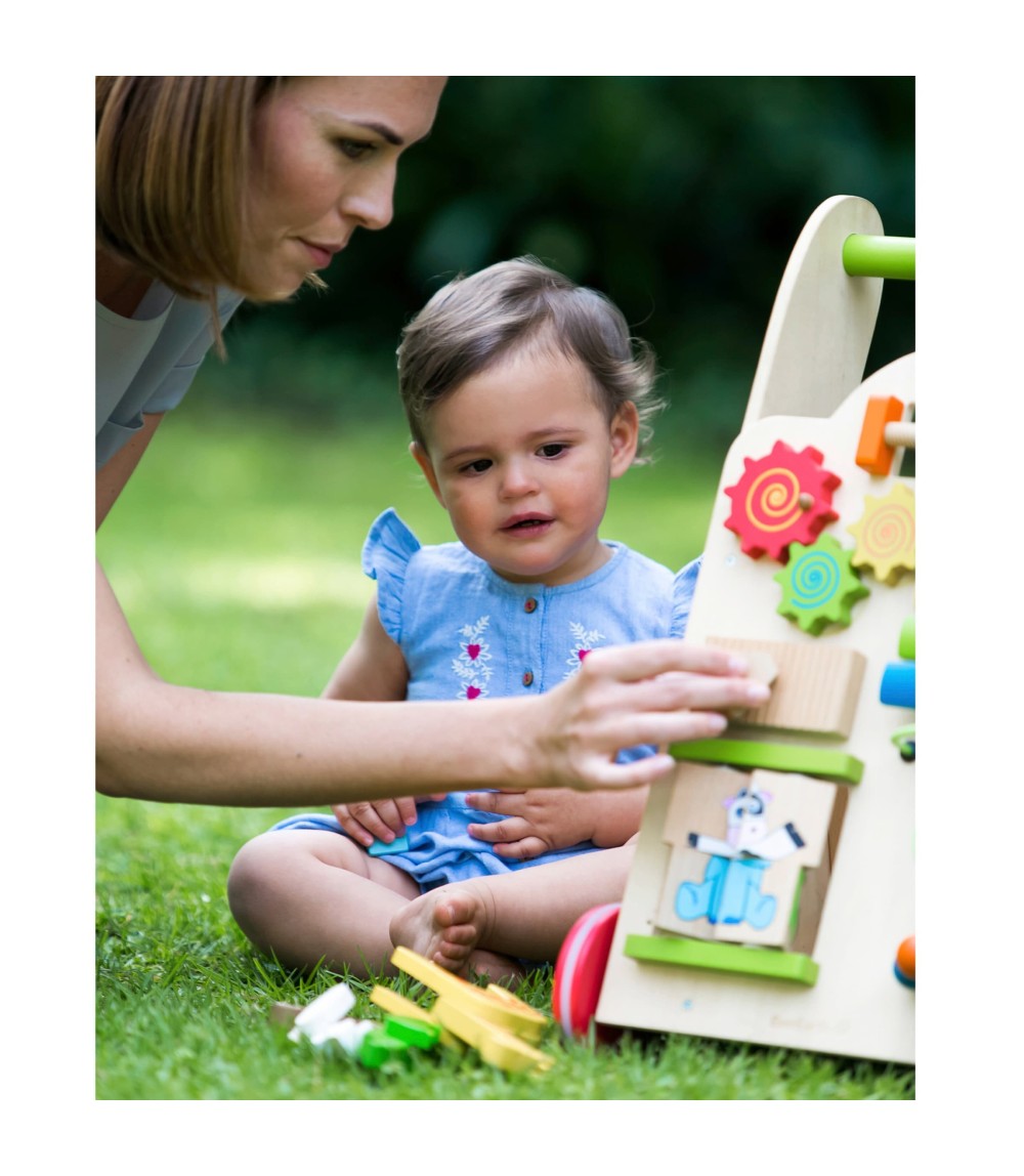 Lauflernwagen Spielzeug 2-in-1 aus Holz