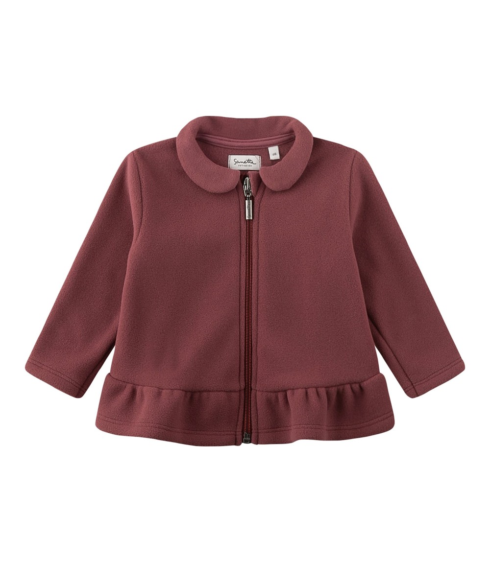 Fleecejacke mit Bubikragen Schößchen