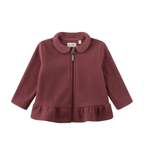 Fleecejacke mit Bubikragen Schößchen