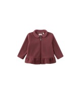 Fleecejacke mit Bubikragen Schößchen