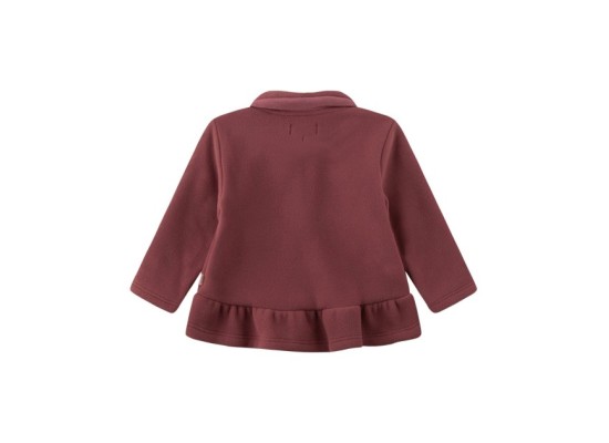 Fleecejacke mit Bubikragen Schößchen