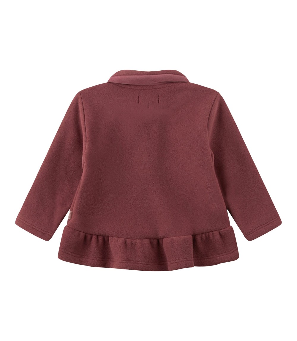 Fleecejacke mit Bubikragen Schößchen
