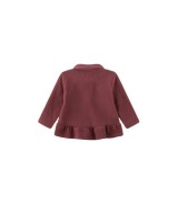 Fleecejacke mit Bubikragen Schößchen