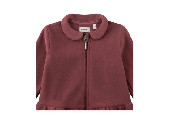 Fleecejacke mit Bubikragen Schößchen